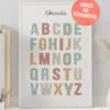 Montesori náučný plagát abeceda